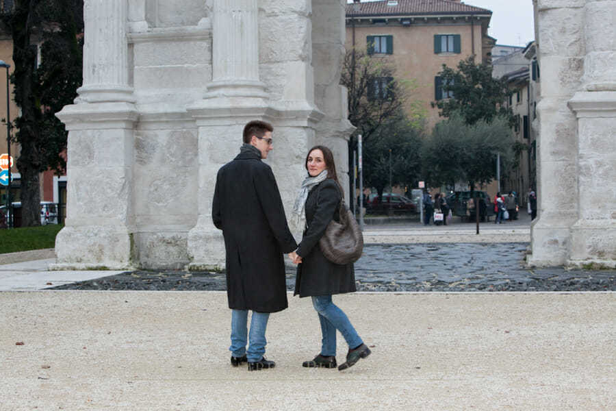 Marion e Roberto , fotografo verona Luci e ombre